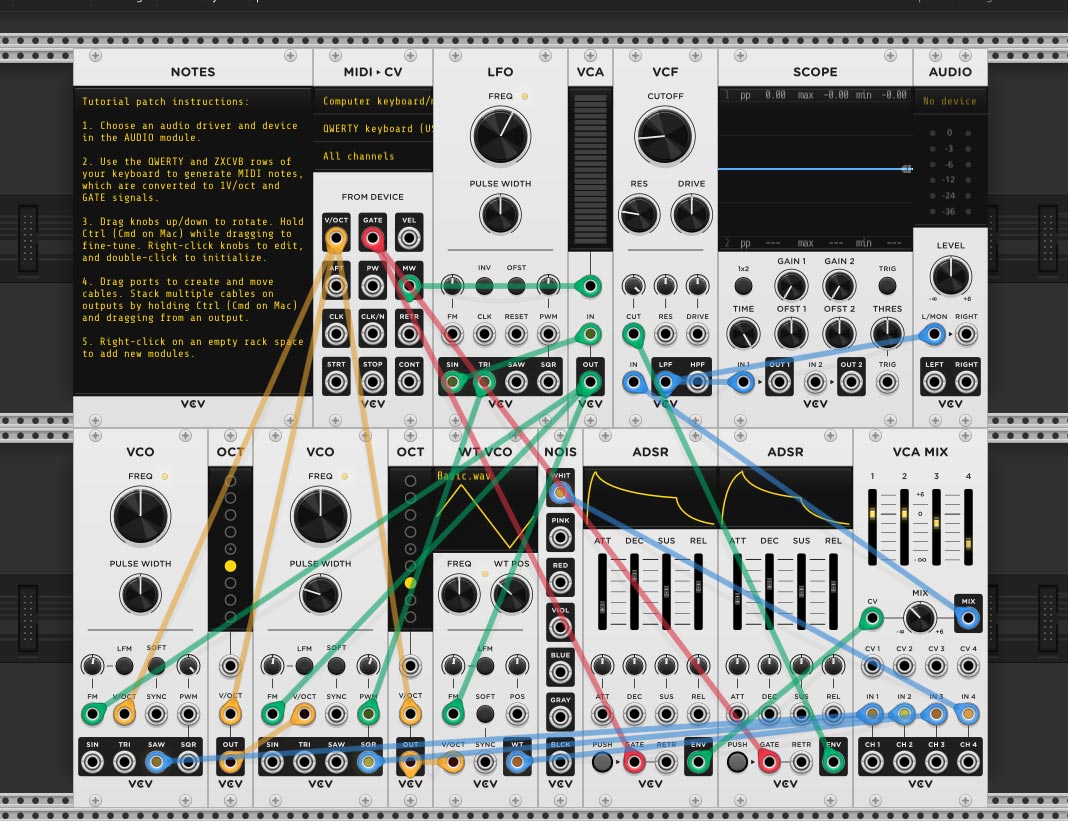 Sound Design Fundamentals Course in VCV Rack